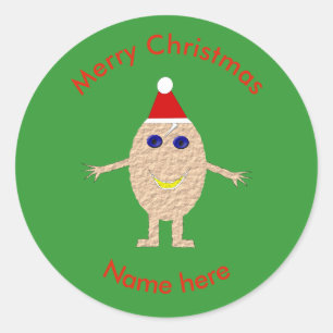 Funny Christmas Egg Stickers