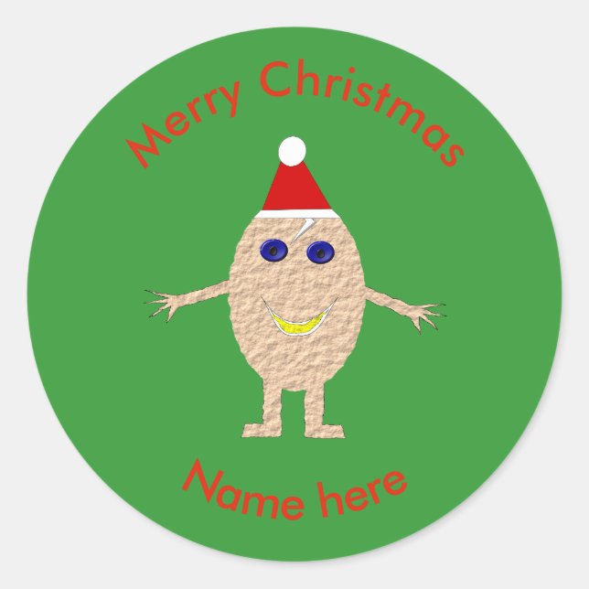 Funny Christmas Egg Stickers (Vorderseite)