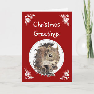 Funny Christmas Eichhörnchen Animal Spaß Feiertagskarte