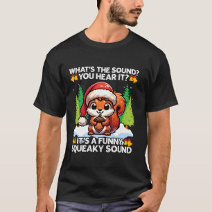 Funny Christmas Eichhörnchen Squeaky Sound Acorn S T-Shirt