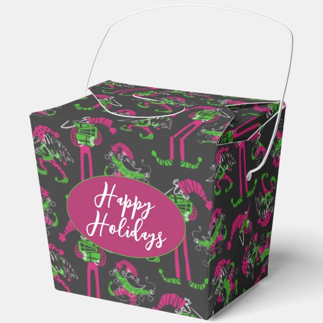 Funny Christmas Elf Gnome Gevor Boxes Geschenkschachtel (Vorderseite)