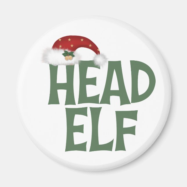 Funny Christmas Elf Magnet (Vorne)