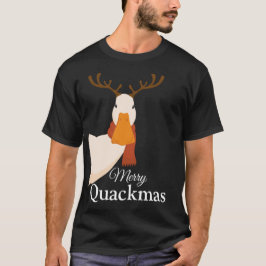 Funny Christmas Ente Merry Quackmas Deer T-Shirt