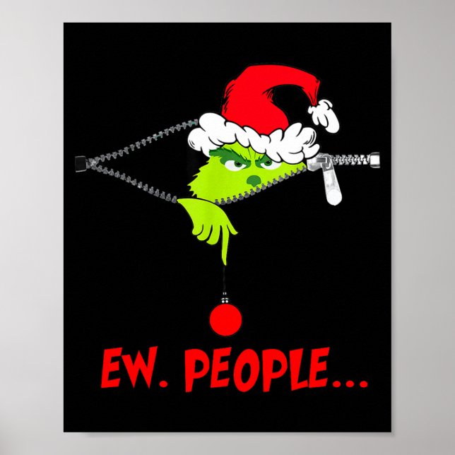 Funny Christmas Ew People Men Women Kid Boys Girls Poster (Vorne)