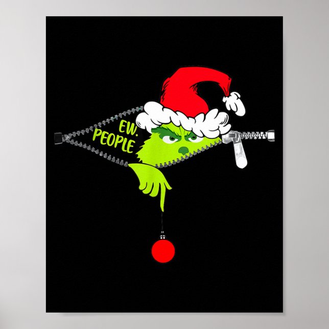 Funny Christmas Ew People Men Women Kid Boys Girls Poster (Vorne)