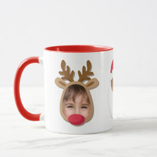 Funny Christmas Faces Tasse