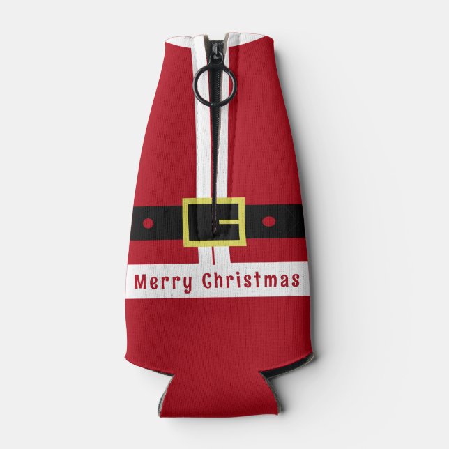 Funny Christmas Flasche Cooler Weihnachtsmann Flaschenkühler (Rückseite)