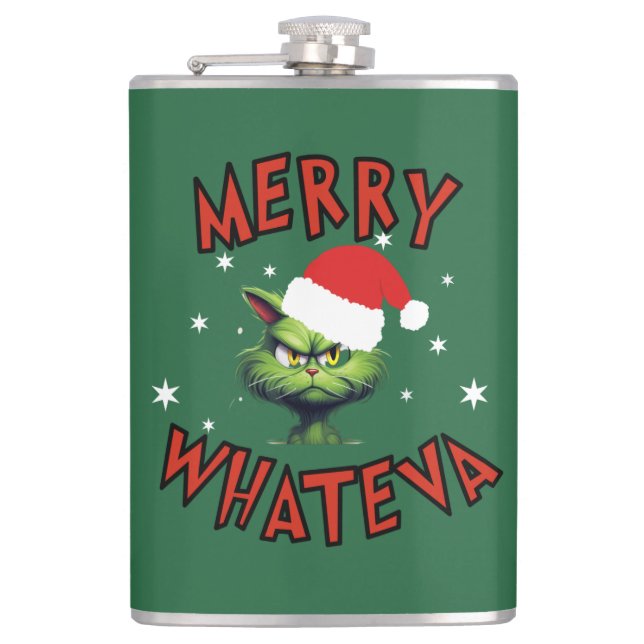 Funny Christmas Flask Flachmann (Vorderseite)