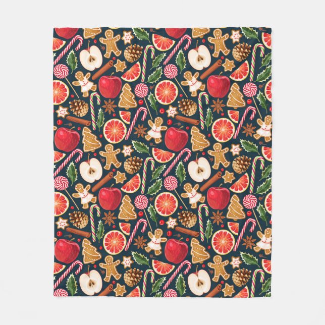 Funny Christmas Fleece Blanket (Vorderseite)