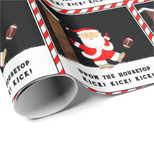 Funny Christmas Football Geschenk Geschenkpapier