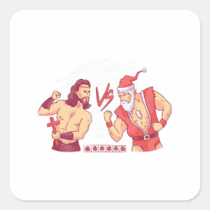 Funny Christmas Gamer Geschenk für Gaming Lover Quadratischer Aufkleber