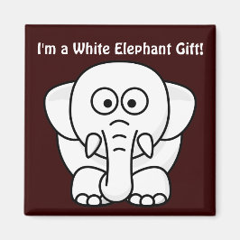 Funny Christmas Geschenk: Real White Elephant Gesc Magnet
