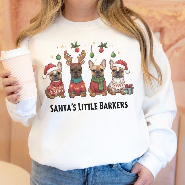 Funny Christmas Gift For French Bulldog Mama Sweatshirt (Funny Christmas Gift For French Bulldog Owner sweatshirt )