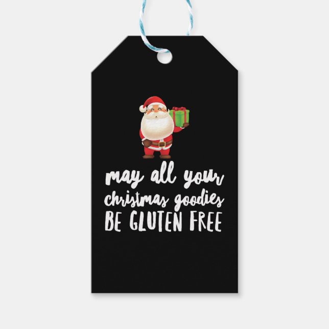 Funny Christmas Gluten Free Geschenkanhänger (Vorderseite)