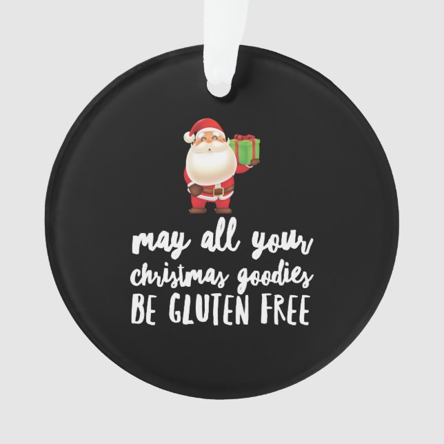 Funny Christmas Gluten Free Ornament (Vorderseite)