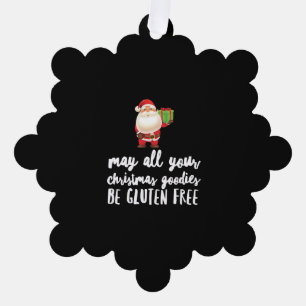 Funny Christmas Gluten Free Ornament Karte