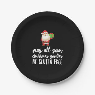Funny Christmas Gluten Free Pappteller