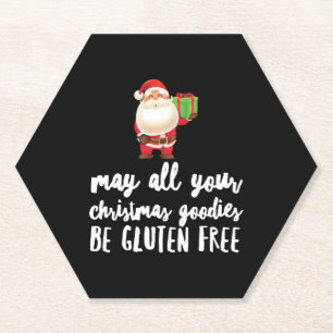 Funny Christmas Gluten Free Untersetzer