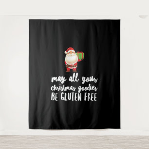 Funny Christmas Gluten Free Wandteppich