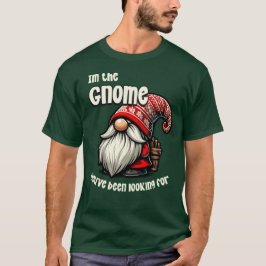 Funny Christmas Gnome Design T-Shirt
