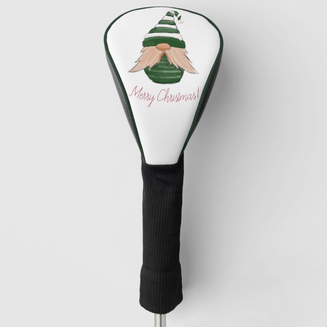 Funny Christmas gnome Golf Headcover (Vorderseite)