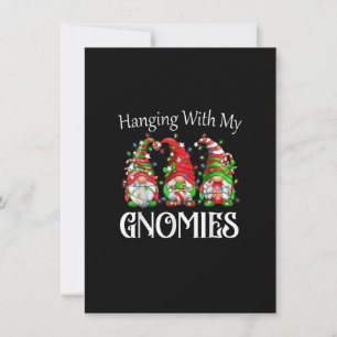 Funny Christmas Gnome mit meinen Gnome Fami Einladung
