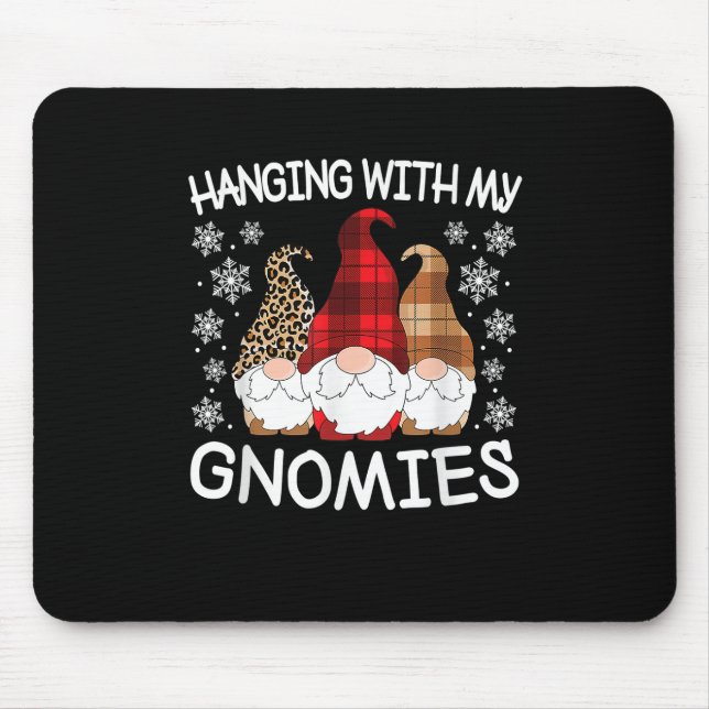 Funny Christmas Gnome mit meinen Gnomen Männer Mousepad (Vorne)