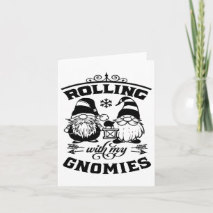 Funny Christmas Gnome Niedlich Kids Girls Boys G Karte