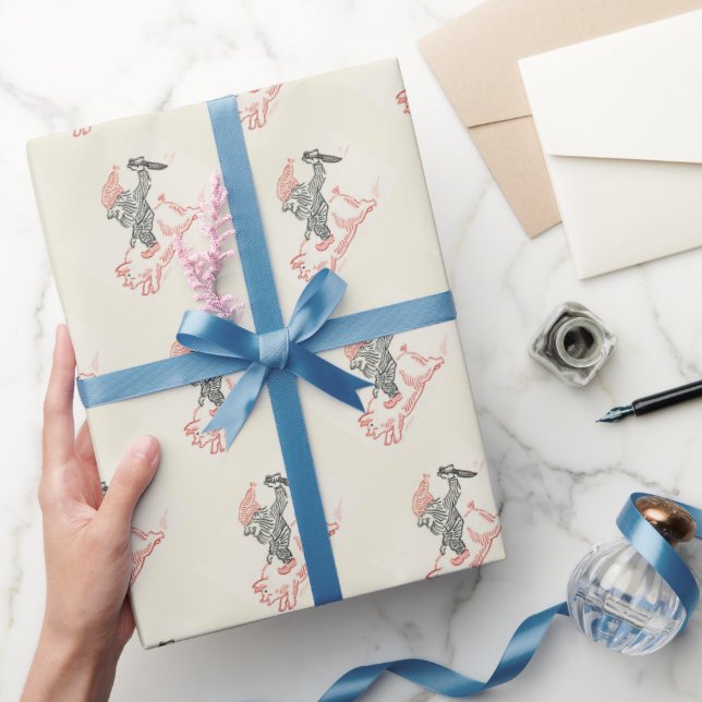 Funny Christmas Gnome Packpapier (Schenken)