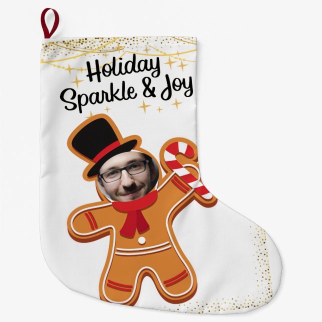 Funny christmas großer weihnachtsstrumpf (Vorderseite)