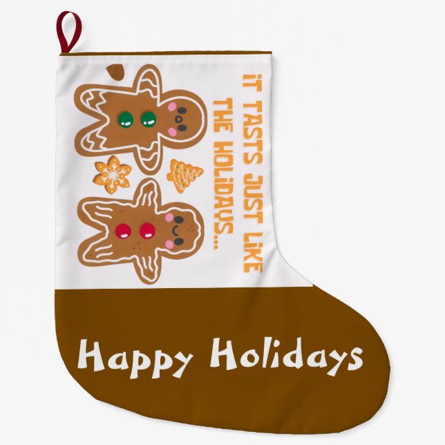 Funny christmas großer weihnachtsstrumpf (Vorderseite)