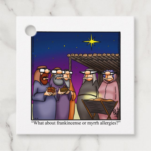 Funny Christmas Holiday Geschenk Tags Geschenkanhänger (Vorderseite)