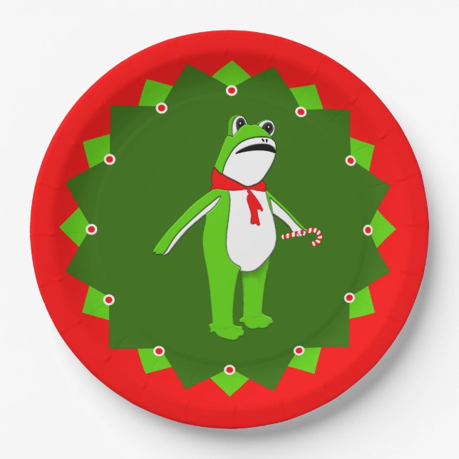 Funny Christmas Holiday Party Pappteller (Vorderseite)