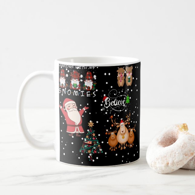 Funny Christmas Holiday Tasse (Mit Donut)