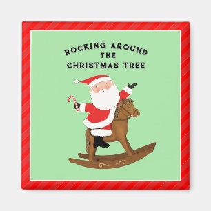 Funny Christmas Horse Magnet