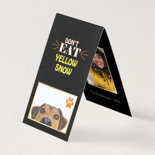Funny Christmas Hund essen nicht Yellow Snow Fab J