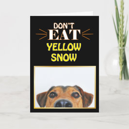 Funny Christmas Hund essen nicht Yellow Snow Gag J Karte
