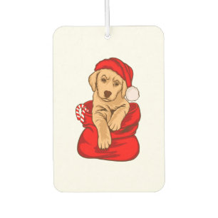 Funny Christmas Hund Vintagen Weihnachten Weihnach Autolufterfrischer