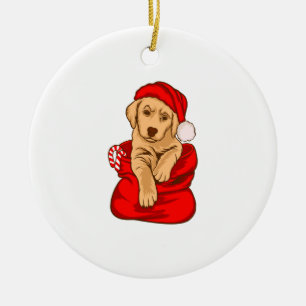 Funny Christmas Hund Vintagen Weihnachten Weihnach Keramik Ornament