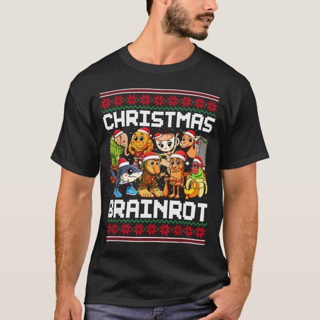 Funny Christmas Italian Brain Rot For Men Women Bo T-Shirt (Vorderseite)