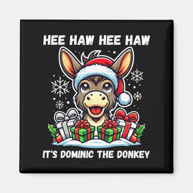 Funny Christmas Italian Christmas Dominic T  Magnet (Vorne)