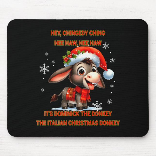 Funny Christmas Italian Christmas Dominick The  Mousepad (Vorne)