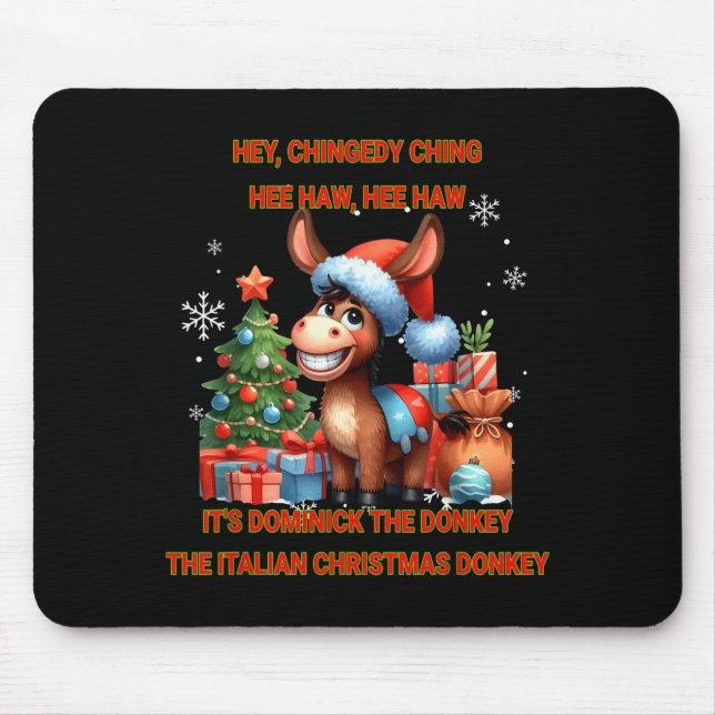 Funny Christmas Italian Christmas Dominick The  Mousepad (Vorne)