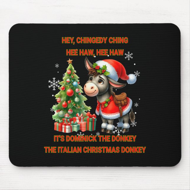 Funny Christmas Italian Christmas Dominick The  Mousepad (Vorne)