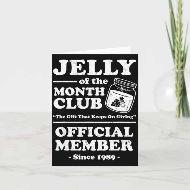 Funny Christmas Jelly Of The Month Club Member Xma Karte (Vorderseite)