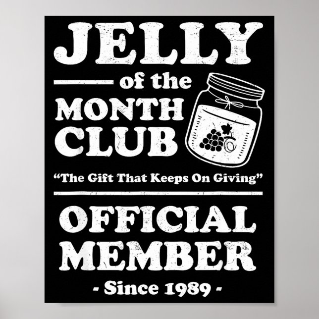 Funny Christmas Jelly Of The Month Club Member Xma Poster (Vorne)