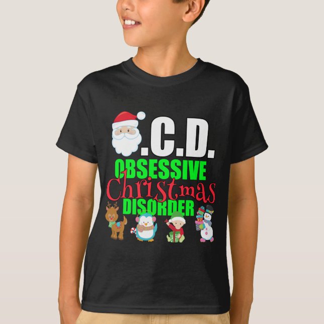 Funny Christmas Kids Holiday T-Shirt (Vorderseite)