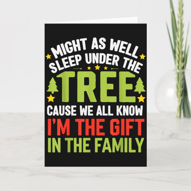 Funny Christmas Kids Mens Christmas Pajamas Women  Karte (Vorderseite)