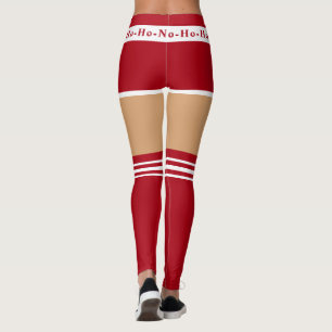 Funny Christmas Leggings Mrs. Santa Claus
