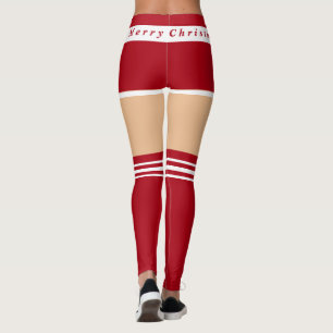 Funny Christmas Leggings Mrs. Santa Claus